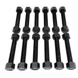 AS SHOWN! 12pk 5' Threaded Flange Screw/Nuts B107