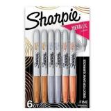 Sharpie Metallic Markers Bronze/Gold/Silver 6pkAZ6