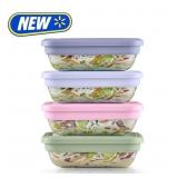 Ello Fresh Stack Glass 8pc Meal Prep Set AZ28