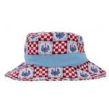 Patchwork Palm and Check Bucket Hat AZ9