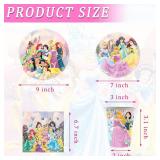 60 PCS Princess Birthday Party Supplies AZ15