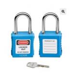 10pk 1.5' Blue KD Safety Padlock AZ13