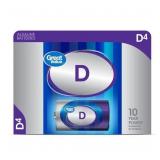Great Value Alkaline D Batteries, 4 Count AZ23