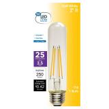 LED Light Bulb, 3.5 Watts T10 Soft White A24