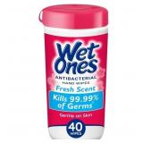 Wet Ones Antibacterial Hand Wipes 40 Ct A23