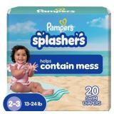 Pampers Splashers Swim Diapers Size 2-3, 20ct AZ9