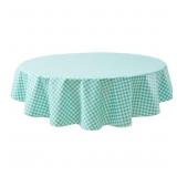 70' Round - Green Mini Checkered Gingham AZ29