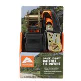 Ozark Trail Ratchet Tie Downs, 1' X 12', 2pk A22