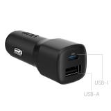 onn 32W USB-C/USB-A Dual Port Fast Car Charger A22