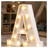 Light Up Letters A, 8.58 Inch Battery Opearted AZ6