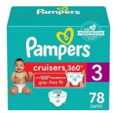 Sz 2 Pampers Cruisers 78ct Diapers B104