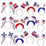 12PCS 4th of July Headbands for Parties AZ7