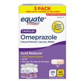 (3 pack) Equate Omeprazole Acid Reducer 42ct AZ28