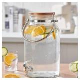 BH&G 1.5Gal Glass W/Handle Beverage Dispenser A99
