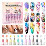 Gellaktik Nail Polish Pens 12 Colors A13