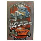 Metal Vintage Sign 8'x12' Hot Rod Sign A13