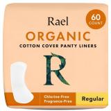 60ct Reg Rael Organic Cotton Panty Liner A88