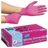 50ct Inspire Pink Sz S Nitrile Gloves A89