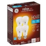 3X/BID! 4ct Relax LED 60W SftWht E26Base Bulb A101