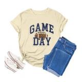 Sz M OffWhite Game Day Womens Shirt A93