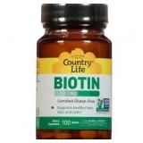 Country Life Biotin, 1 mg, Tablets100 ct AZ14