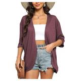 SZ M Women Cardigans Lightweight Cover Up AZ3