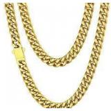 18' RichSteel GoldTone Men's Chain A111
