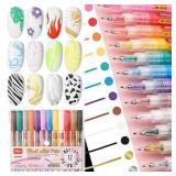 3X/BID! Nail Design Nail Art Pen Set A110