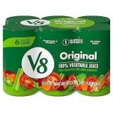 6pk 11.5oz Original V8 Juice Indvidual Can A88