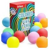2X/BID 12ct Multi Color Table Tennis Balls A111