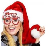 LGFKJNNJ Long Santa Hat W/Christmas Glasses A109