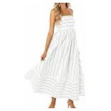 Sz M Loveimgs Womens Summer Blue/White Dress A109