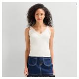 SZ Xl Ms.ing Womans white lace Tank AZ423