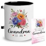 Mug Gift Set Grandma/Grandpa Est2026 Floral A92