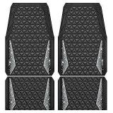 Carpass Universal 4pc Silver Car Floor Mats A100