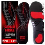 CRUVHEAL Insoles SZ M High Arch Support AZ3