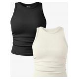 SZ M OQQ Women's 2pc Tank Top AZ11