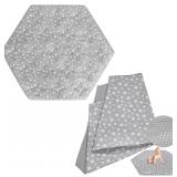 Hexagon Playpen Mat with Baby AZ11