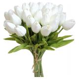 2X/BID 13.5in Lifelike Tulips Faux Floral AZ7