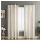 52x72' Grichril Pinch Pleated Natural Curtain A88