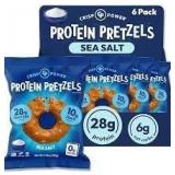 2X/BID CrispPower Protein Pretzel 6ct SeaSalt A112