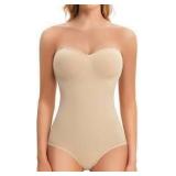 SzXL Ellareese Strapless Shapewear Bodysuit A68