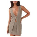 Sz M 2pc Tankaneo Summer Mini Skirt Set A109