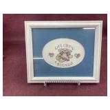' Welcome Friends ' Framed cross stitch with