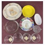 Assorted Items including berry bowls, plates and