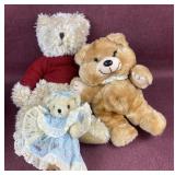 (3) Stuffed Bears, one is a 1997 Belk Bear