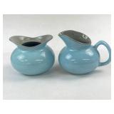 Harkerware Blue MIst Sugar Bowl w/ Lid USA