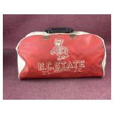 Vintage N. C. State University Duffle bag, has