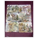 (6) Colonial Collection Table Mats, Watercolours