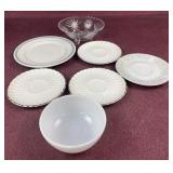 Assorted Bowls, plate and Saucers including a